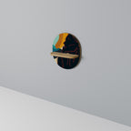 SILHOUETTE SONATA Prateleira Oval Decorativa em Efeito Carvalho