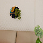 SILHOUETTE SONATA Prateleira Oval Decorativa em Efeito Carvalho