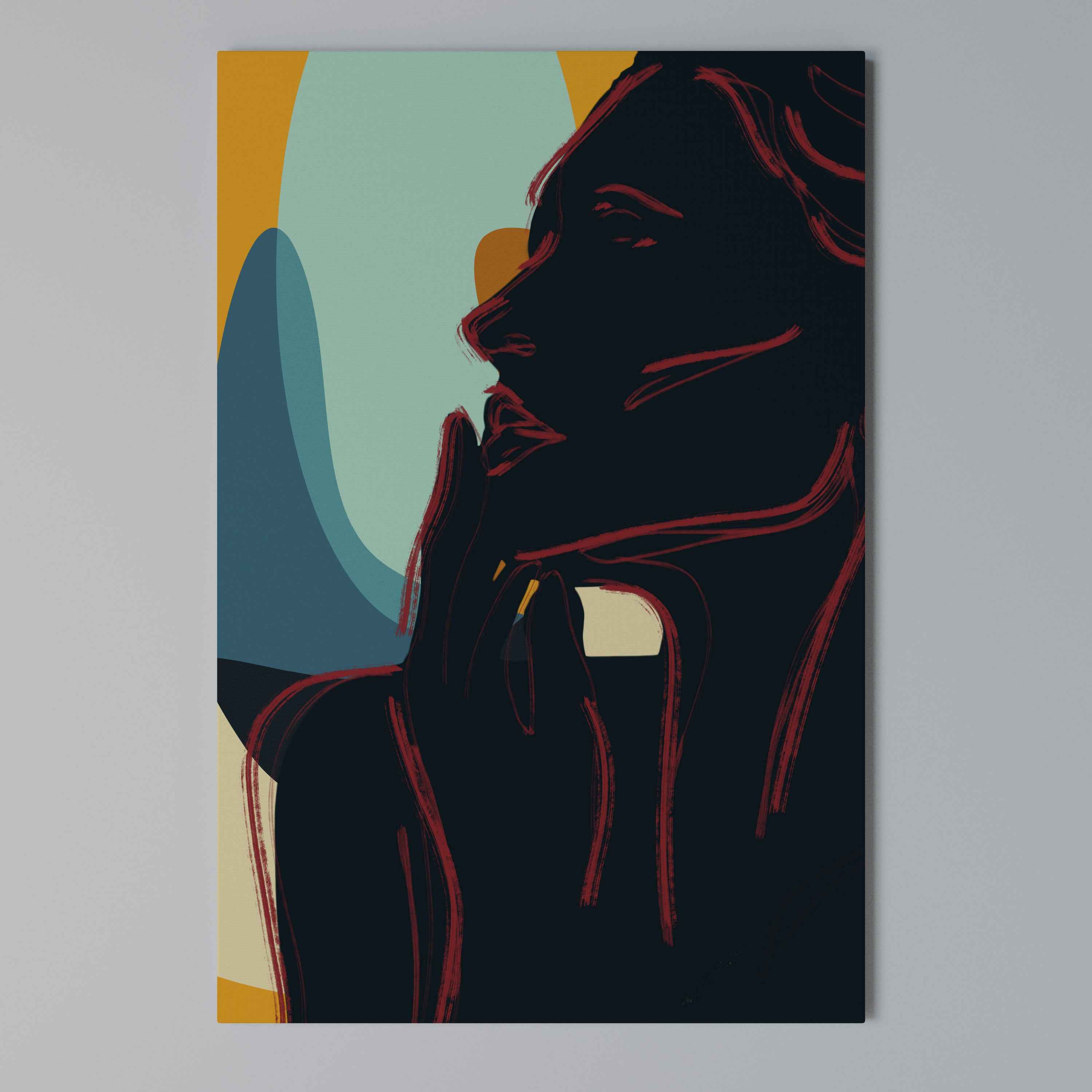 SILHOUETTE SONATA Vertical Canvas Print