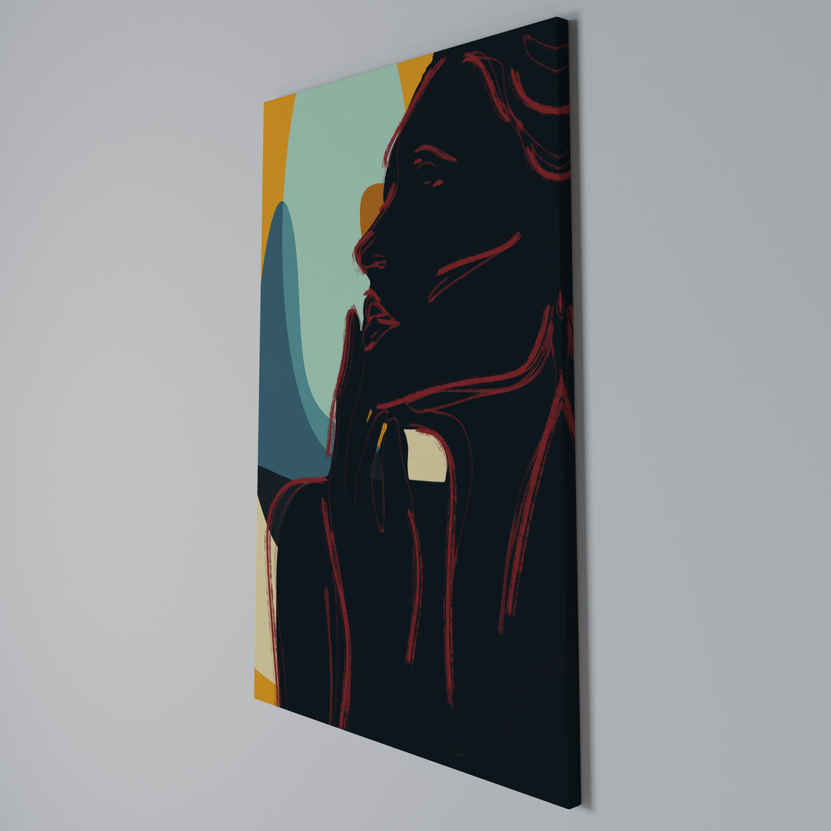 SILHOUETTE SONATA Quadro em tela vertical