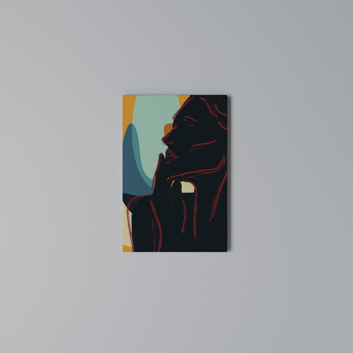 SILHOUETTE SONATA Quadro em tela vertical