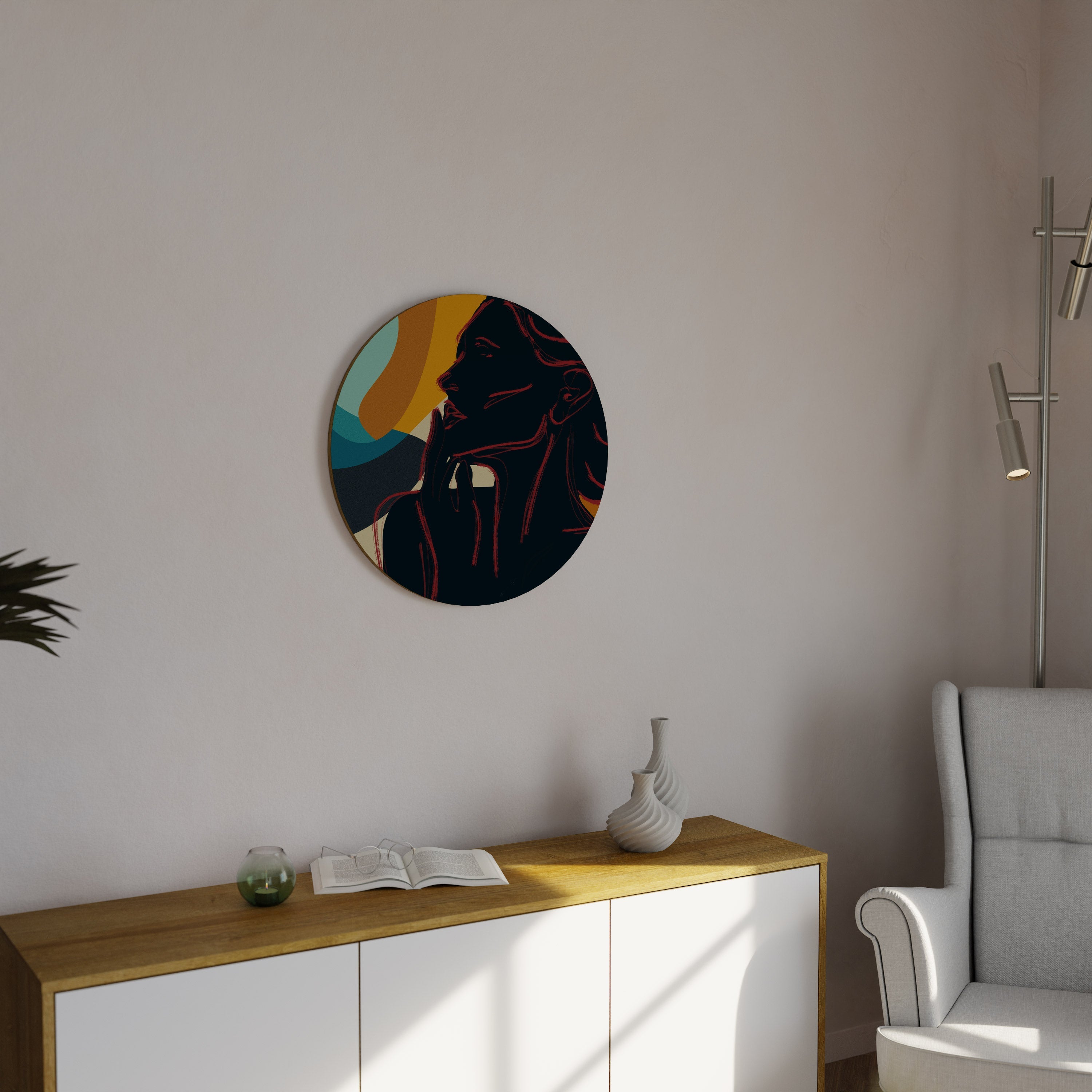 SILHOUETTE SONATA Quadro Redondo Decorativo