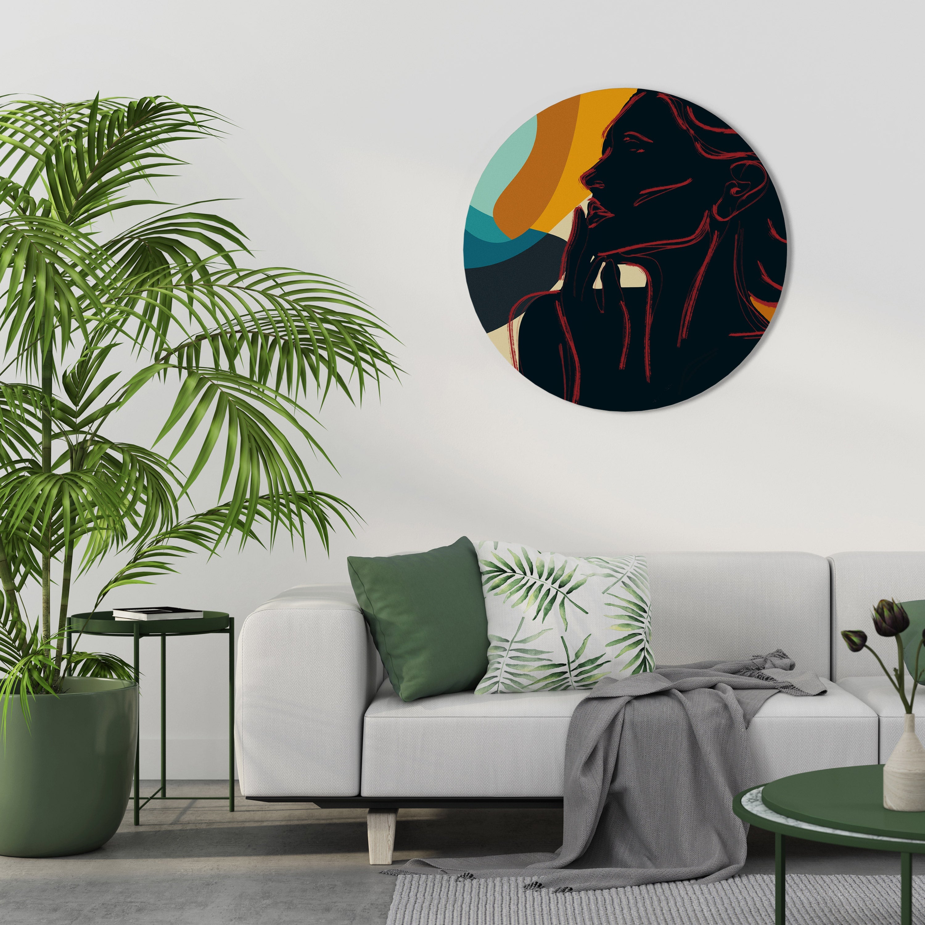 SILHOUETTE SONATA Quadro Redondo Decorativo