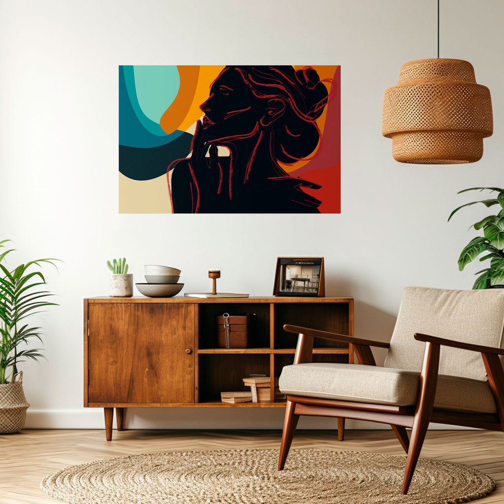 SILHOUETTE SONATA Poster Horizontal Autocolante