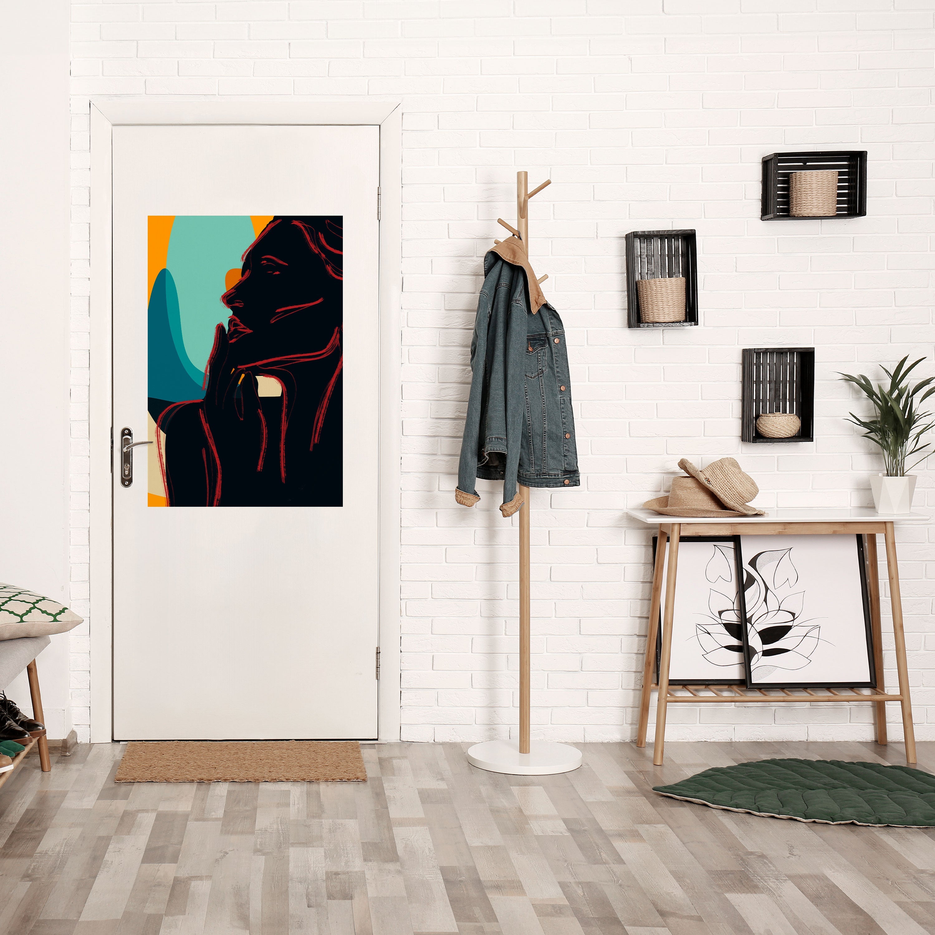 SILHOUETTE SONATA Peel and Stick Vertical Poster