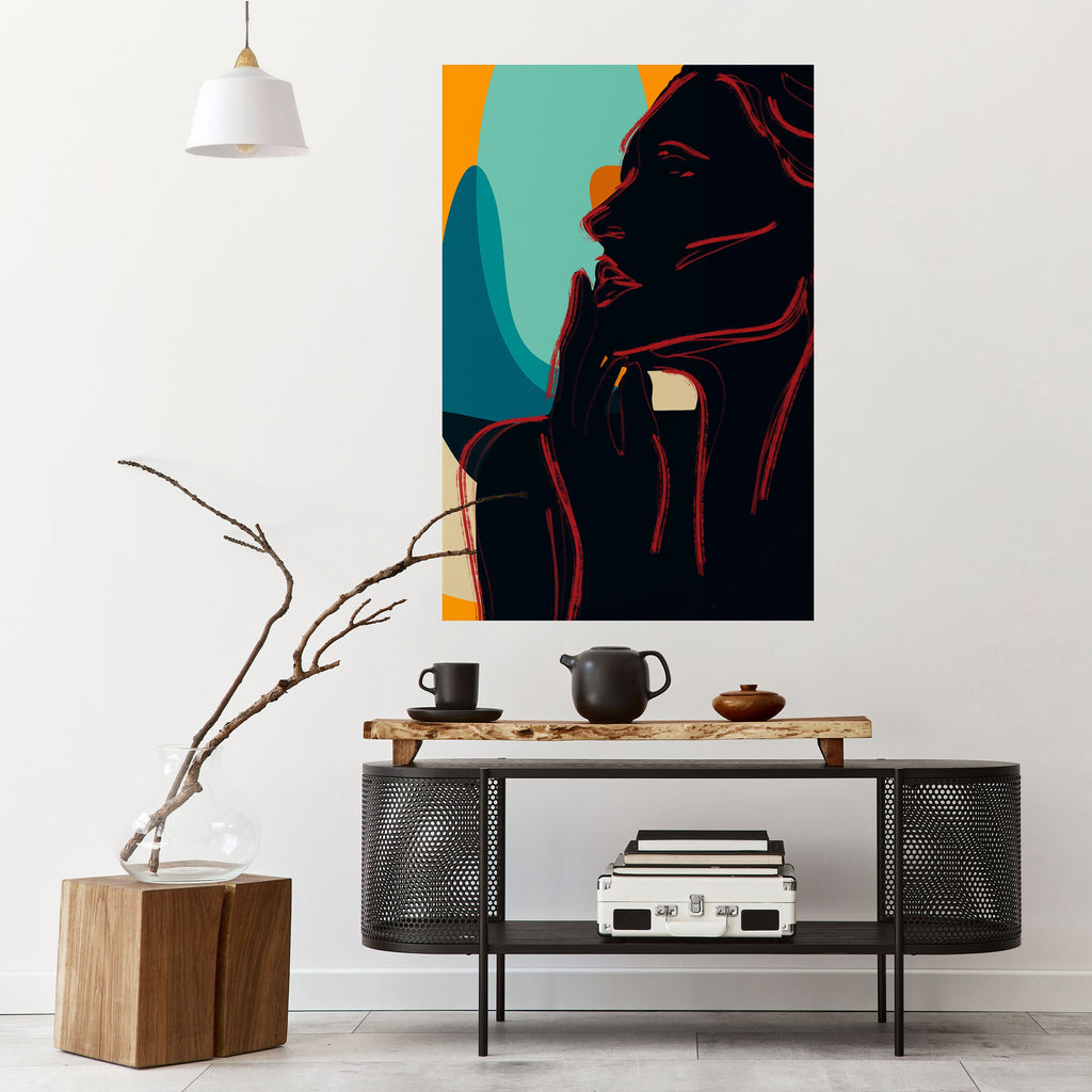 SILHOUETTE SONATA Peel and Stick Vertical Poster