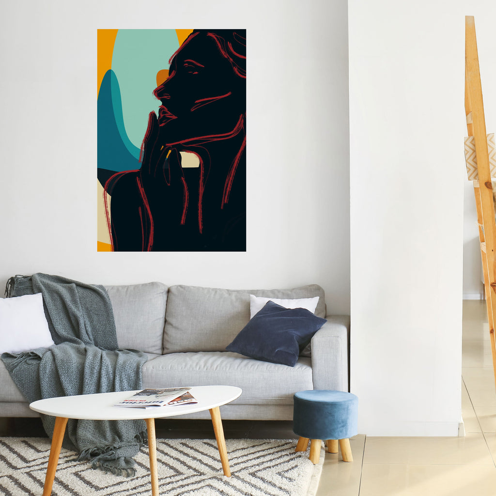 SILHOUETTE SONATA Peel and Stick Vertical Poster