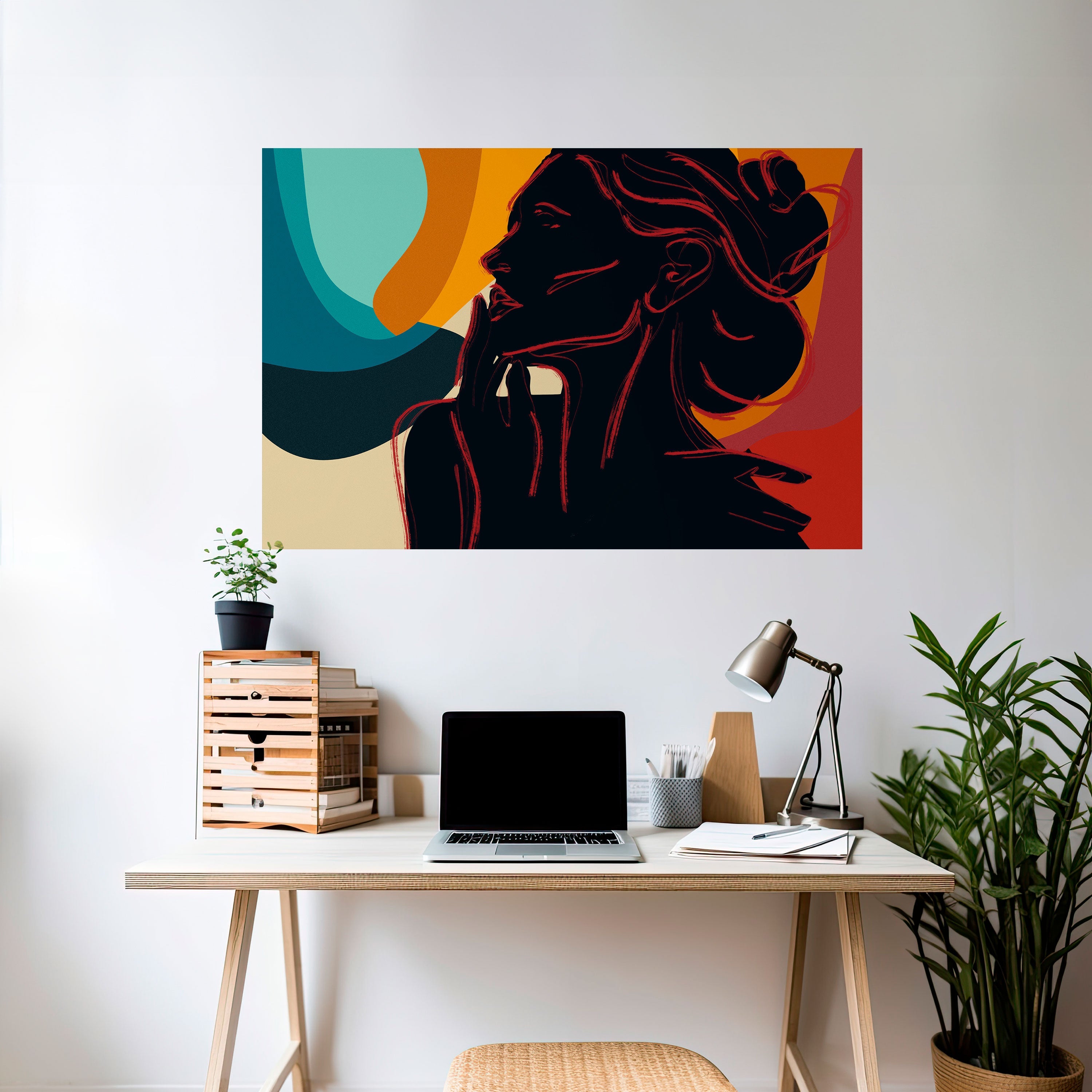 SILHOUETTE SONATA Poster Horizontal Autocolante