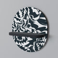 ETHEREAL ORNAMENT Prateleira Oval Decorativa em Acabamento Preto