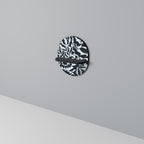 ETHEREAL ORNAMENT Prateleira Oval Decorativa em Acabamento Preto