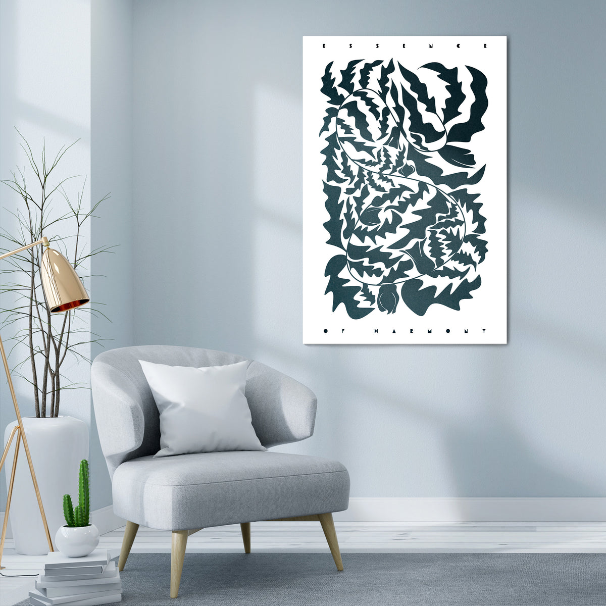 ETHEREAL ORNAMENT Quadro em tela vertical
