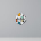 HUE HARMONY Prateleira Oval Decorativa em Acabamento Preto