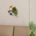 HUE HARMONY Prateleira Oval Decorativa em Efeito Carvalho