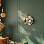 HUE HARMONY Prateleira Redonda Decorativa em Efeito Carvalho