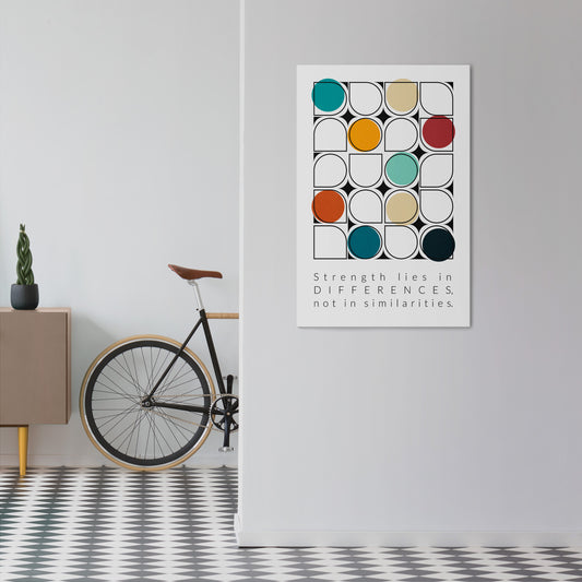 HUE HARMONY Quadro em tela vertical