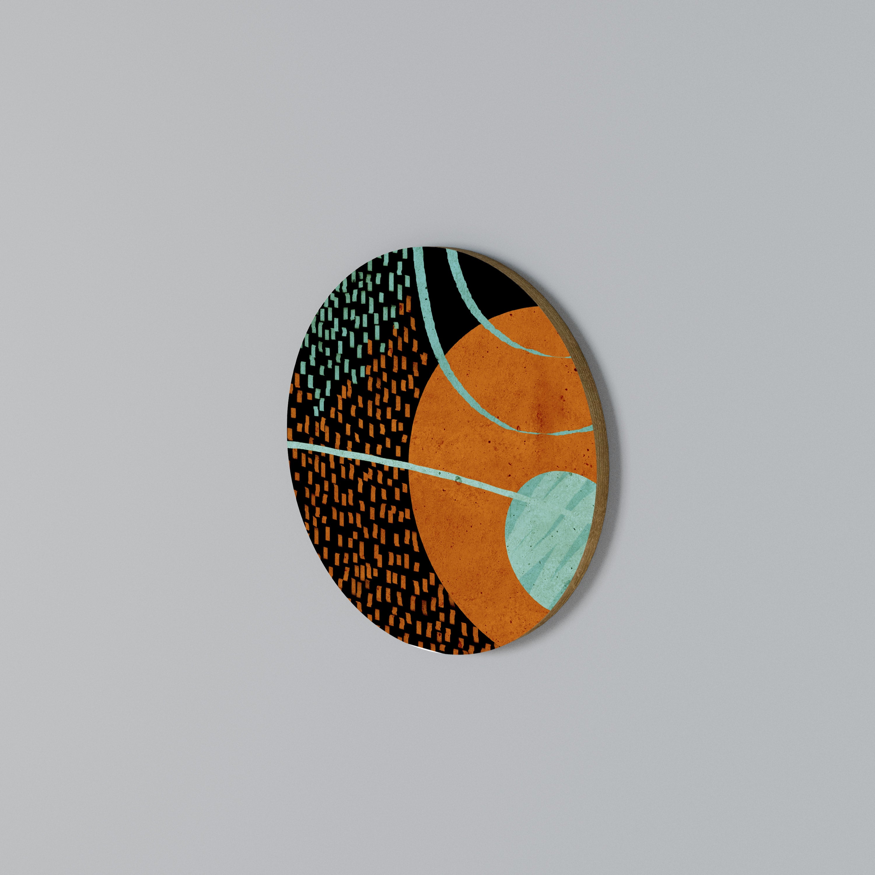 GEODE GLIMMER Arte de Parede Redonda