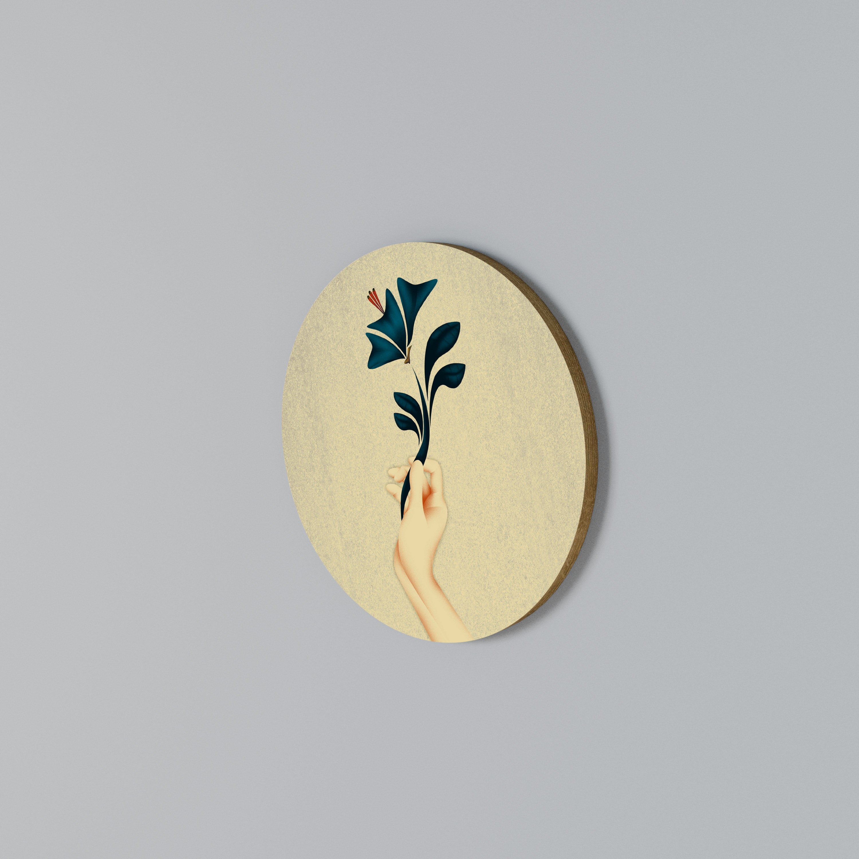 TAKE IT OR LEAF IT Arte de Parede Redonda