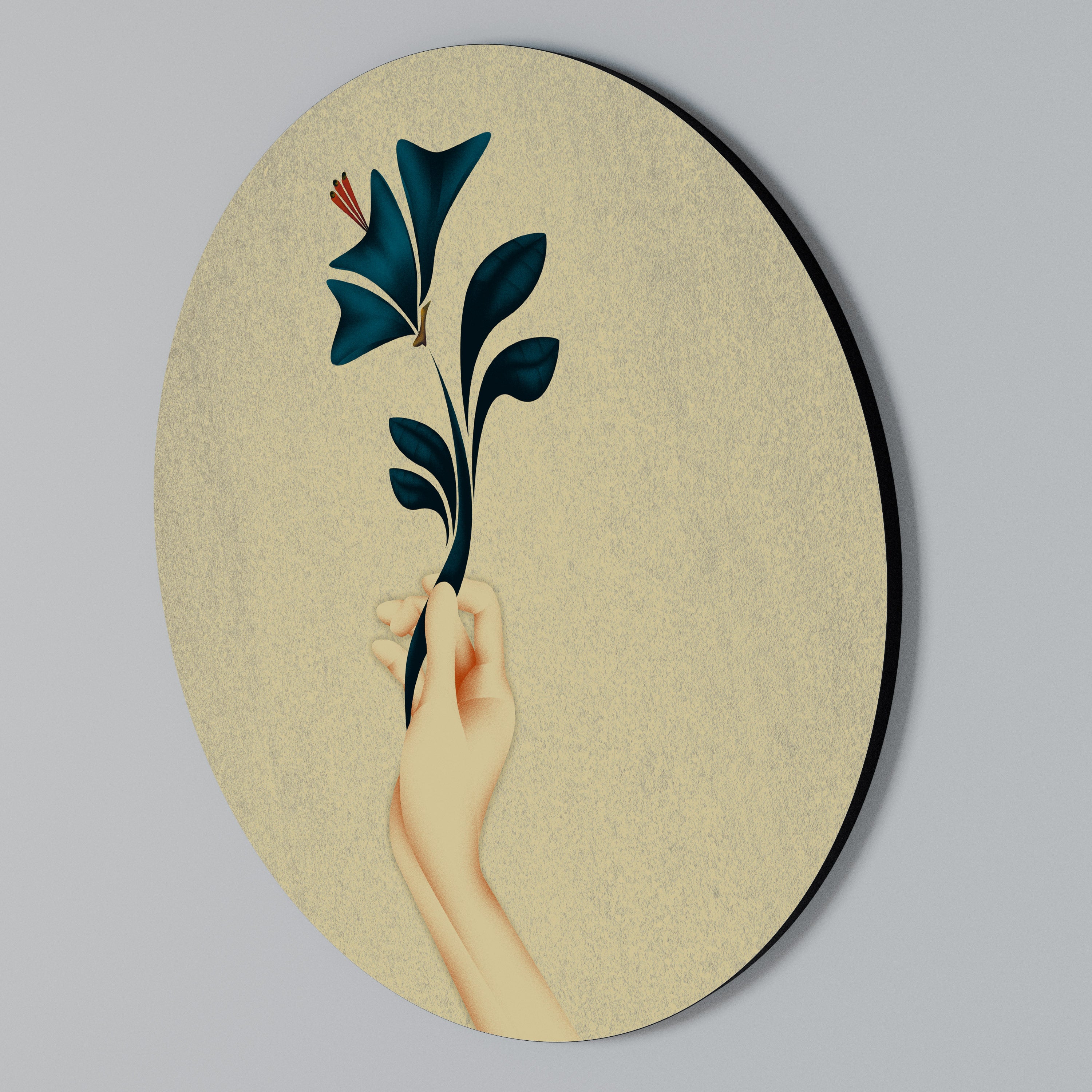 TAKE IT OR LEAF IT Arte de Parede Redonda