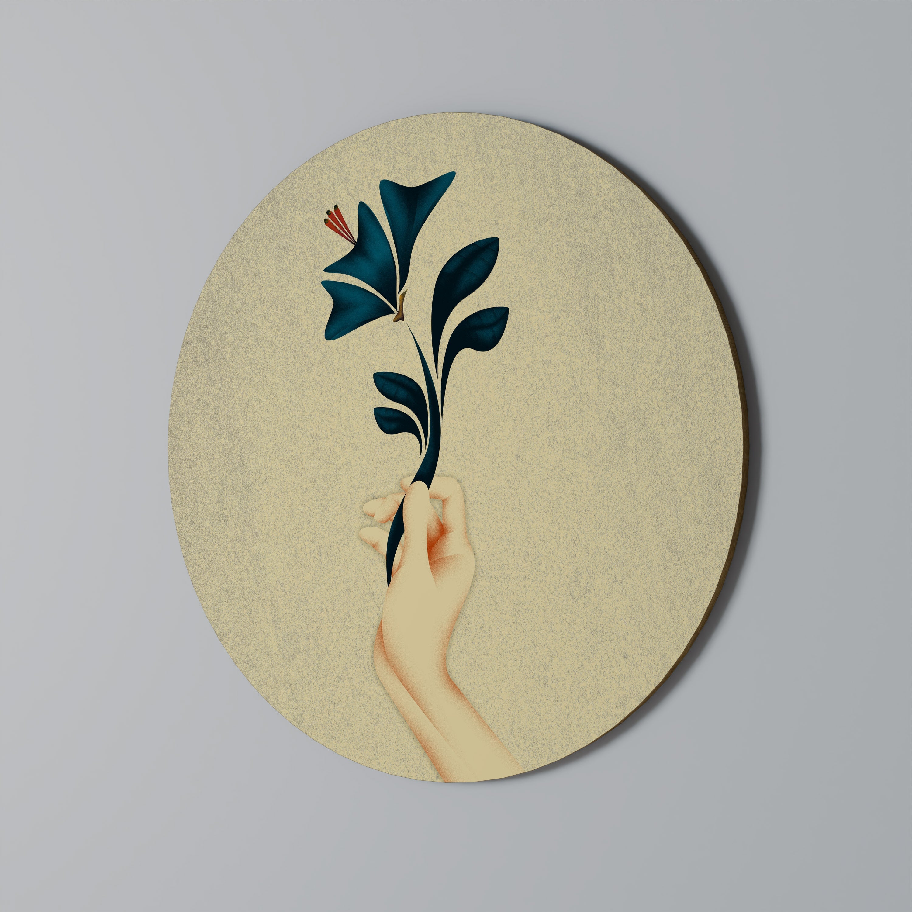 TAKE IT OR LEAF IT Round Wall Art