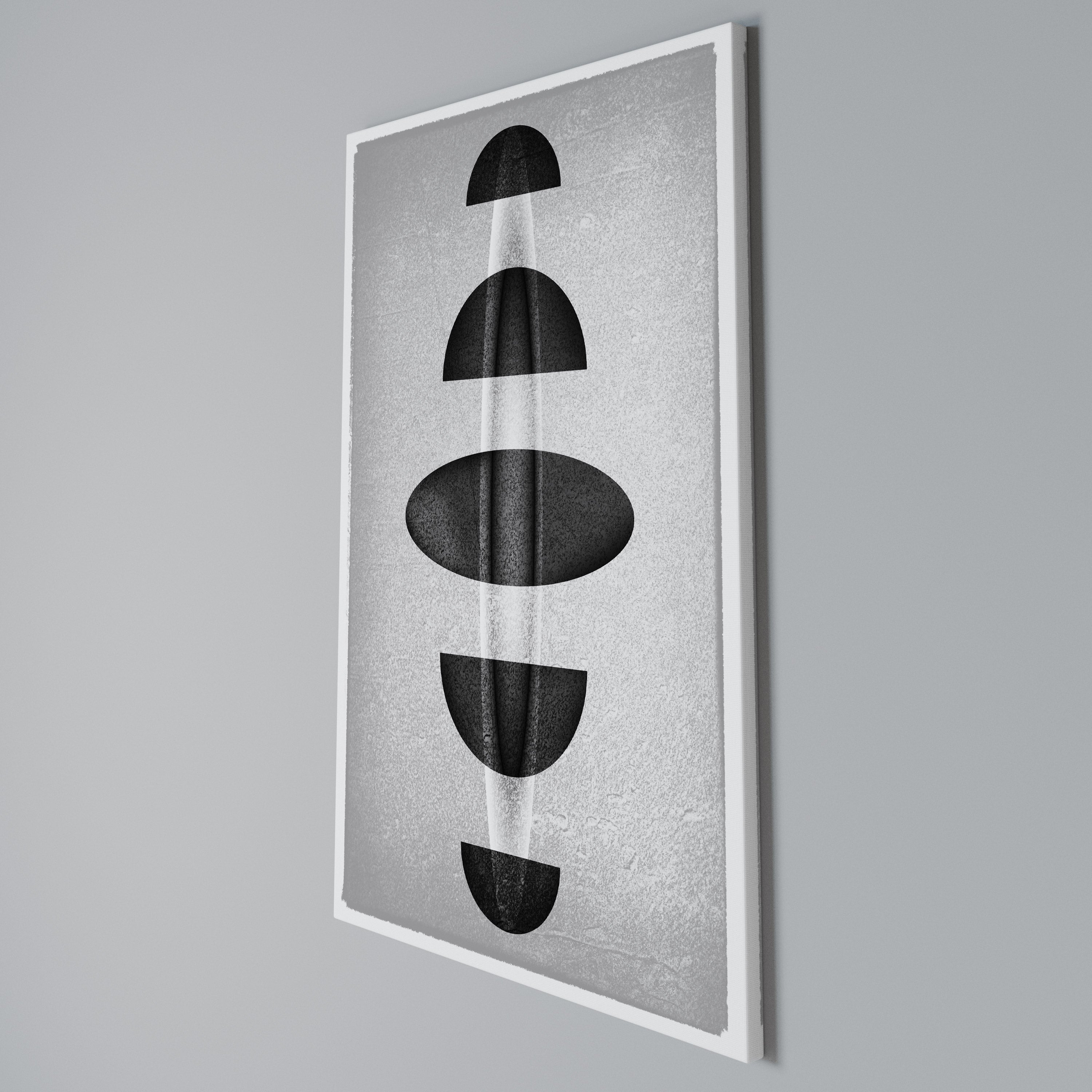 OBSIDIAN ODYSSEY Vertical Canvas Print