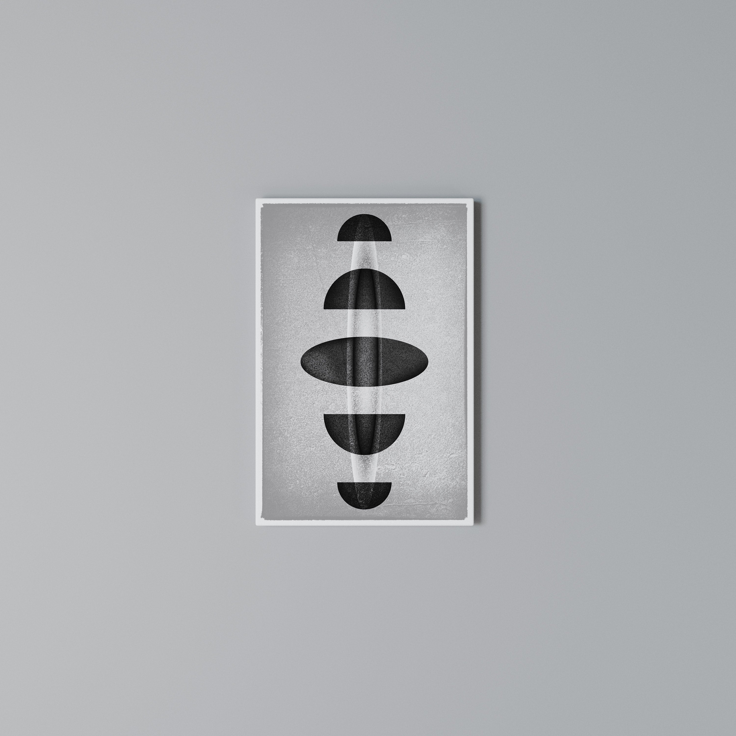 OBSIDIAN ODYSSEY Vertical Canvas Print
