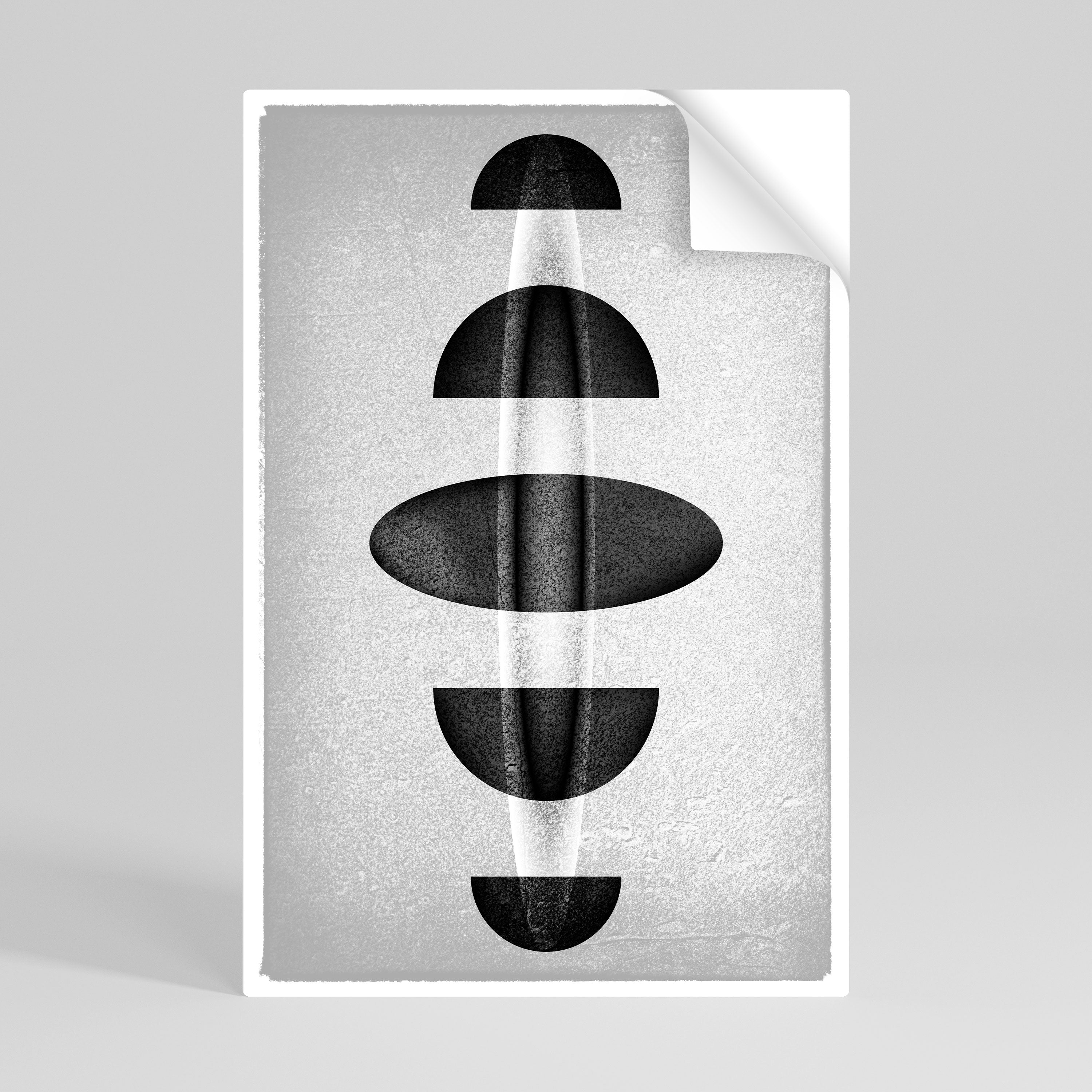 OBSIDIAN ODYSSEY Peel and Stick Vertical Poster