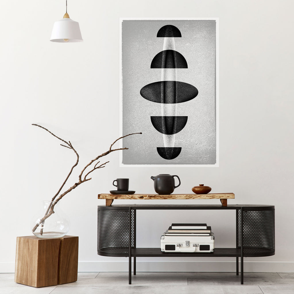 OBSIDIAN ODYSSEY Peel and Stick Vertical Poster