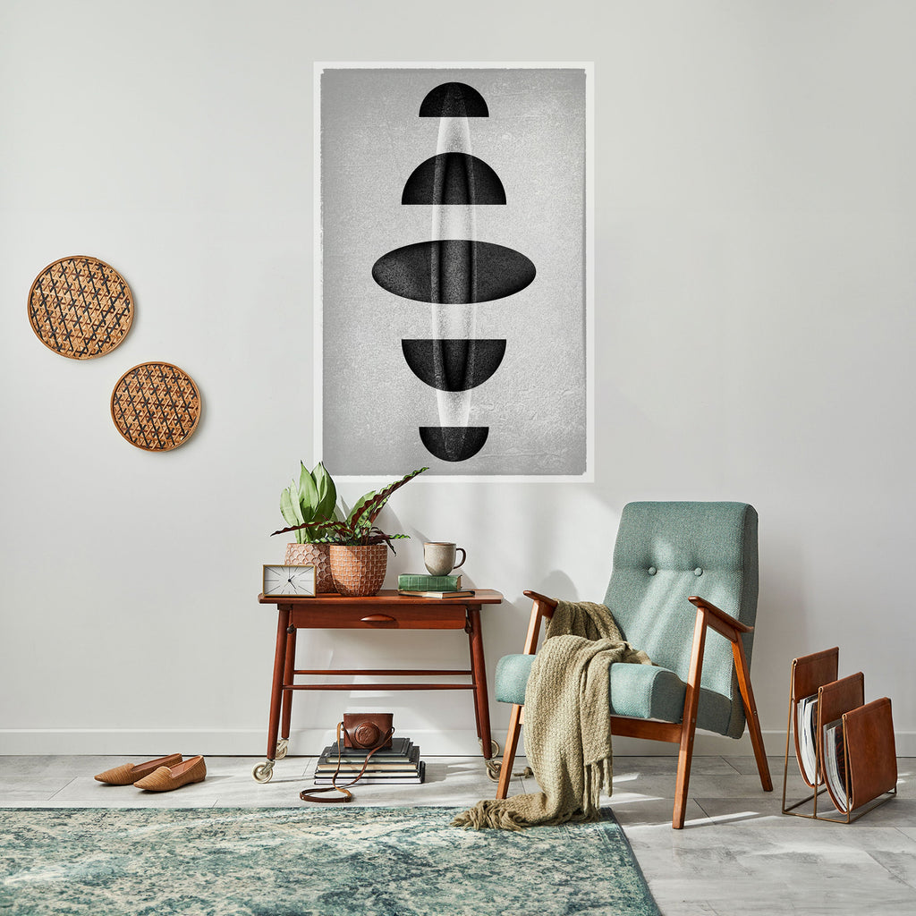 OBSIDIAN ODYSSEY Peel and Stick Vertical Poster