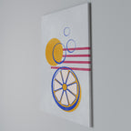 CITRUS SPARK Vertical Canvas Print