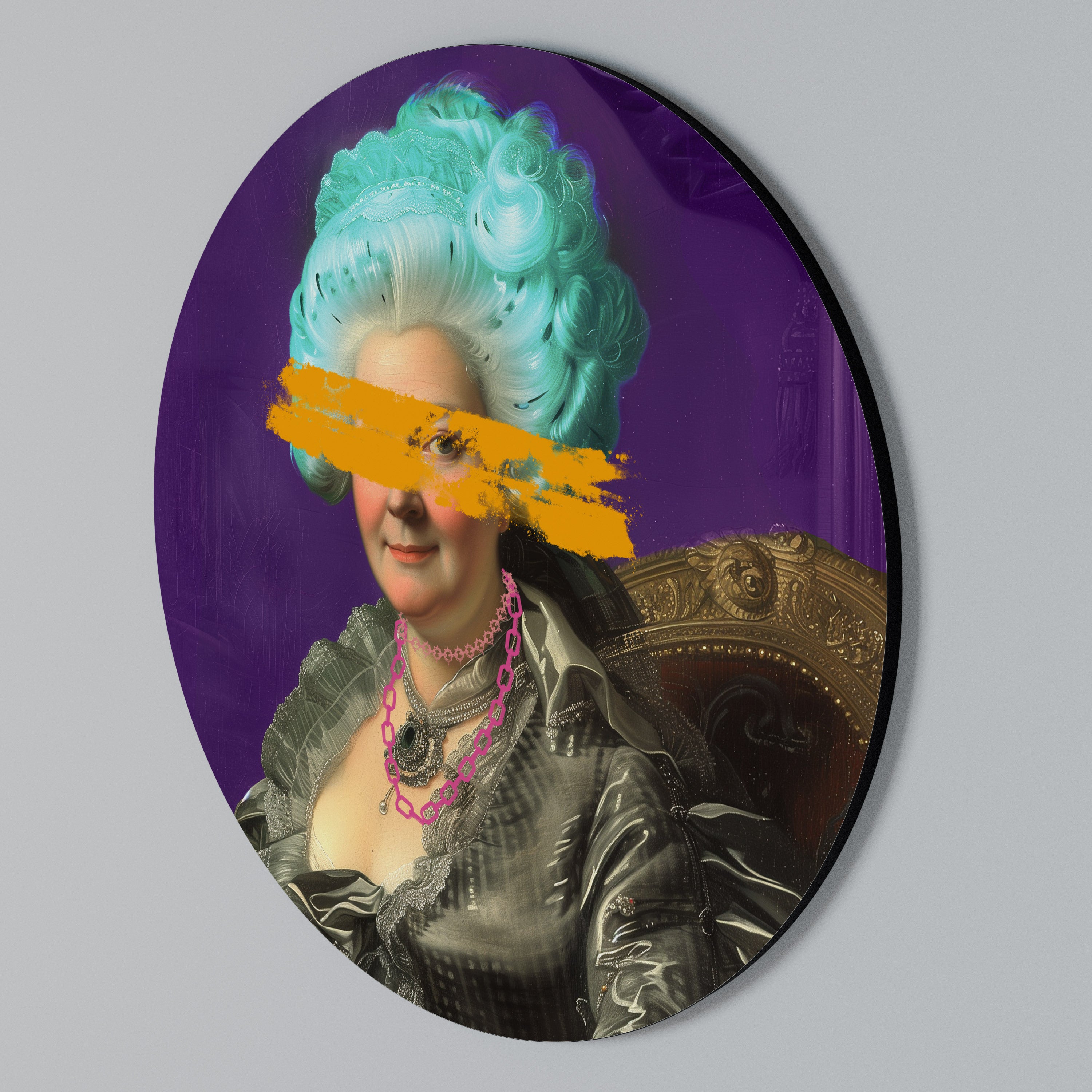 BAROQUE CHIC Arte de Parede Redonda