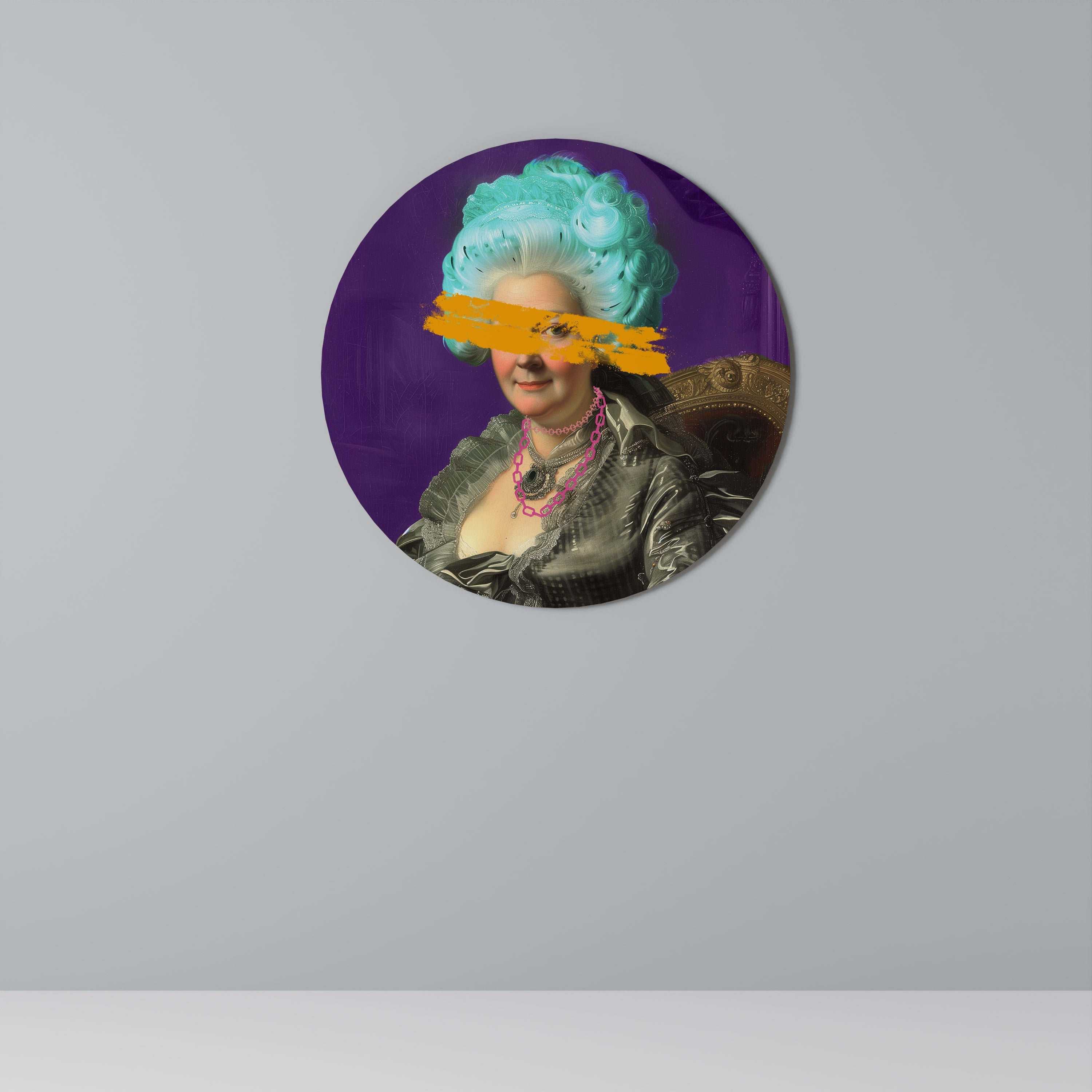 BAROQUE CHIC Round Wall Art