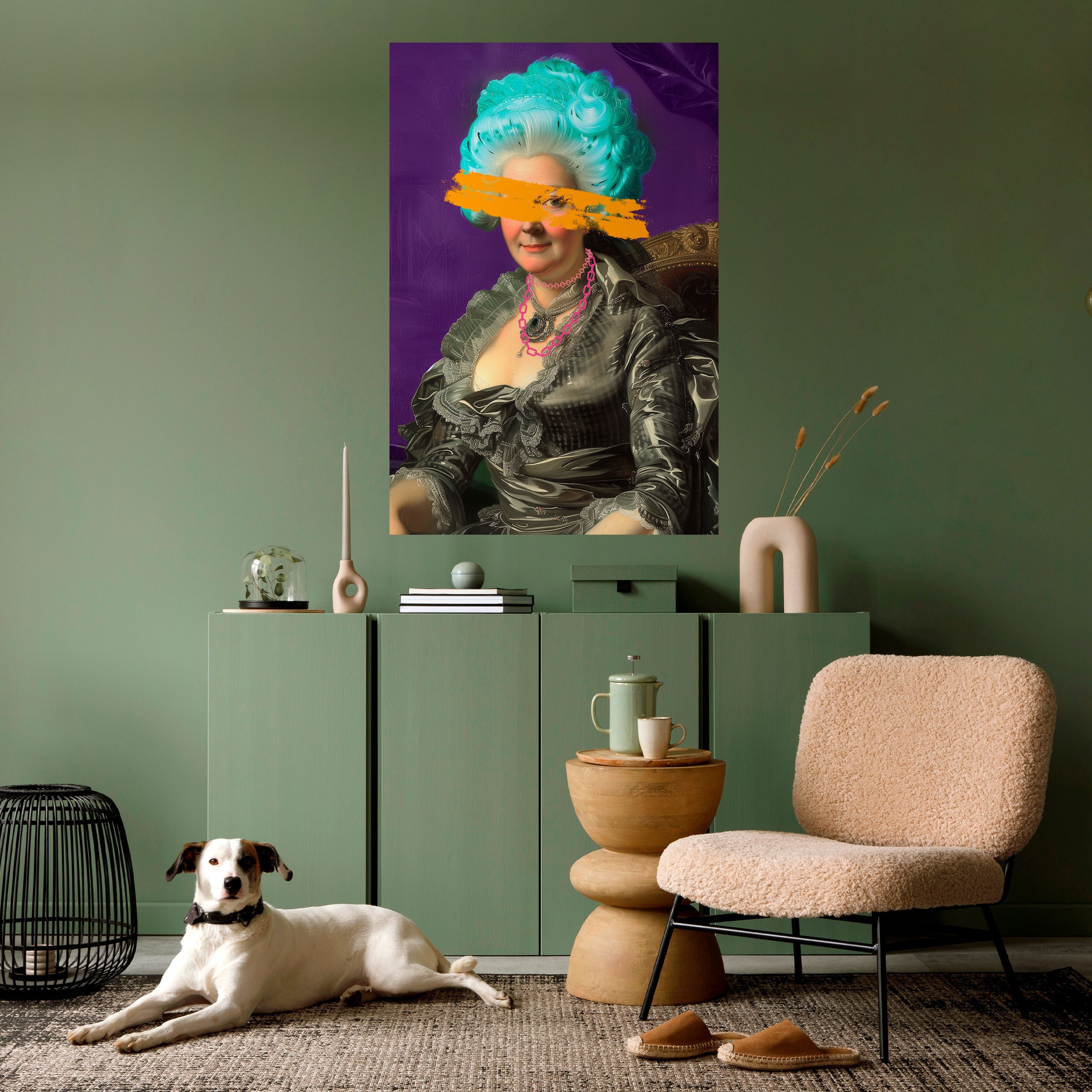 BAROQUE CHIC Peel and Stick Vertical Poster