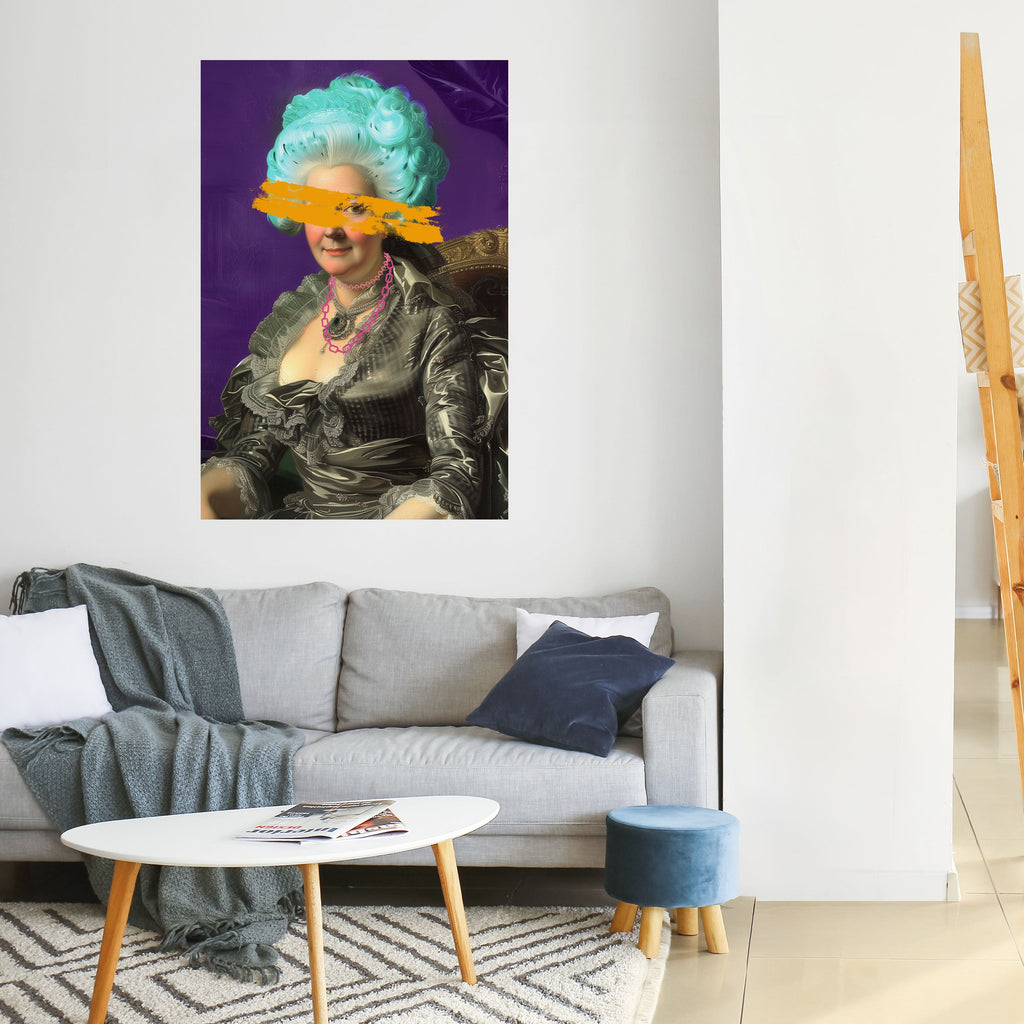 BAROQUE CHIC Peel and Stick Vertical Poster