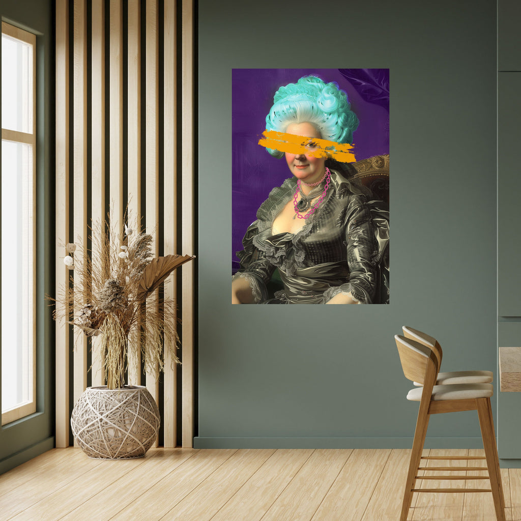 BAROQUE CHIC Peel and Stick Vertical Poster