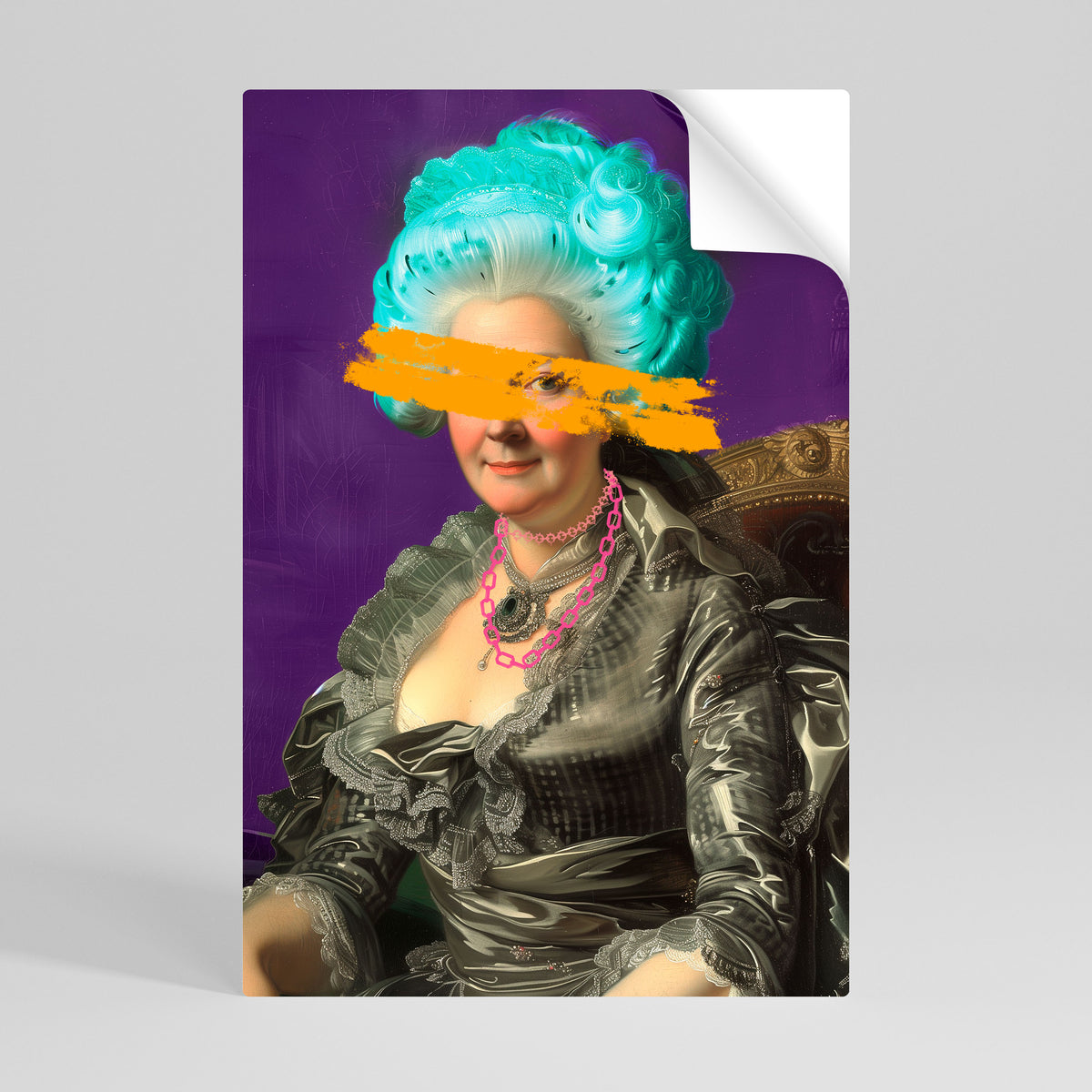 BAROQUE CHIC Peel and Stick Vertical Poster