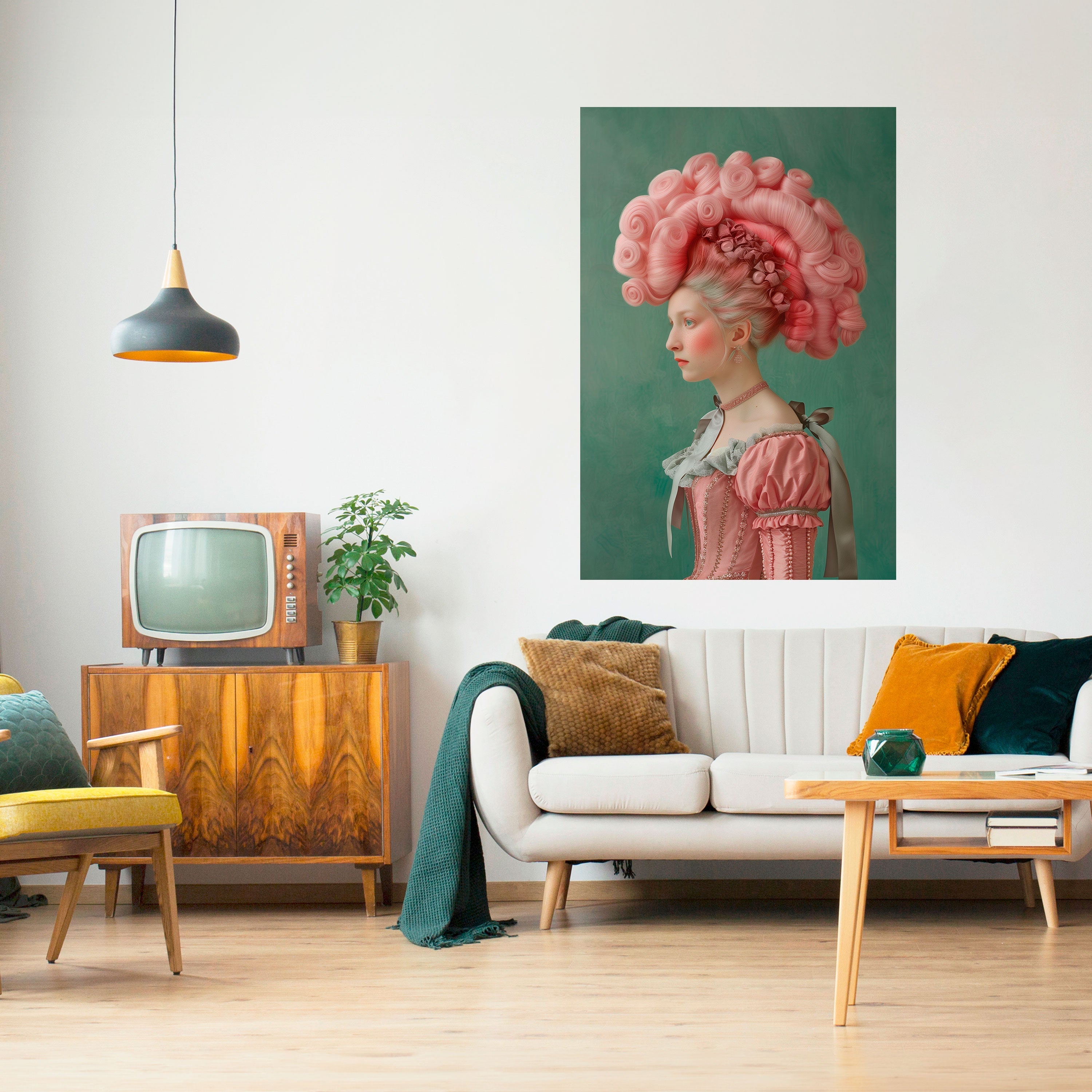 BAROQUE FUSION Peel and Stick Vertical Poster