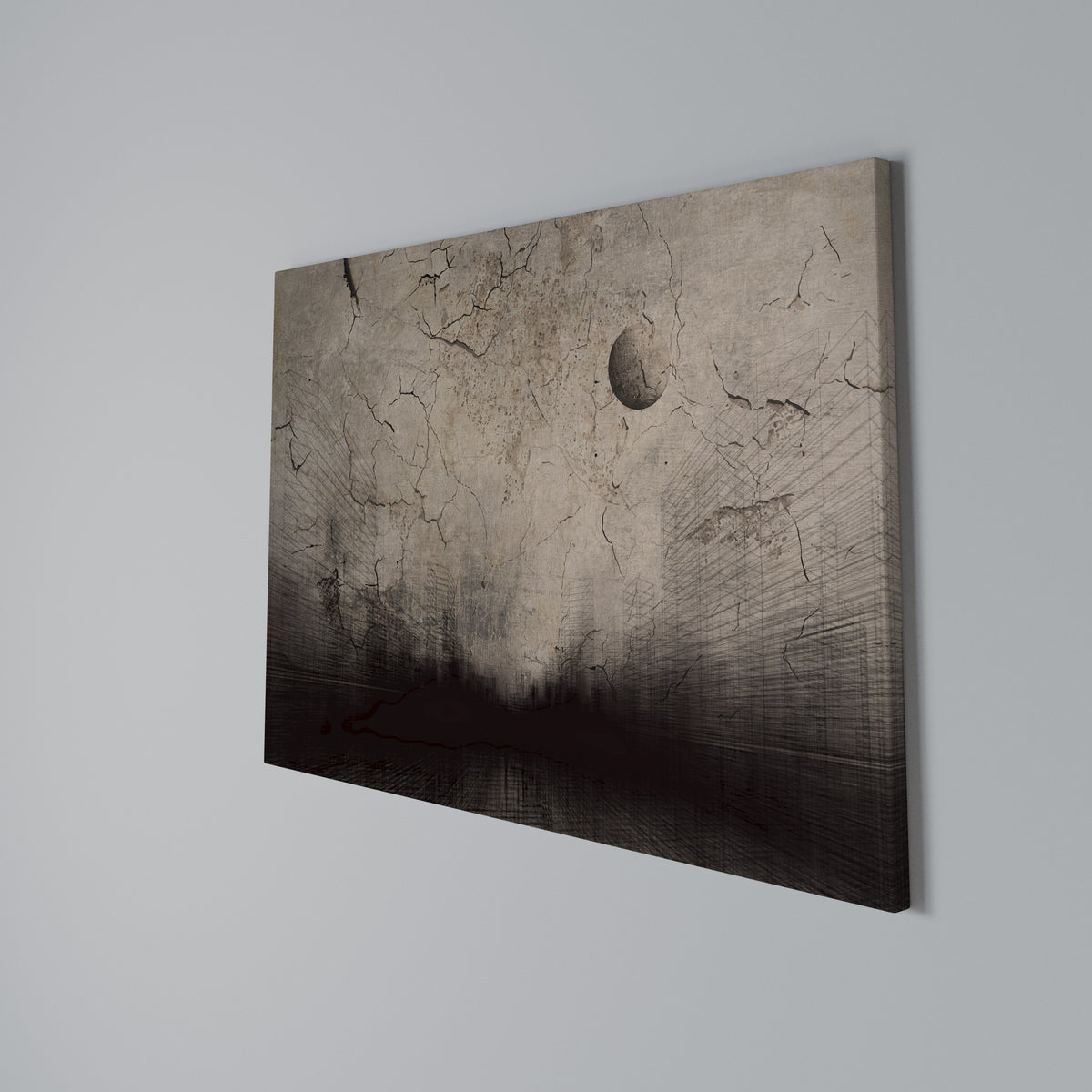 MOONBEAM THOUGHTS Horizontal Canvas Print