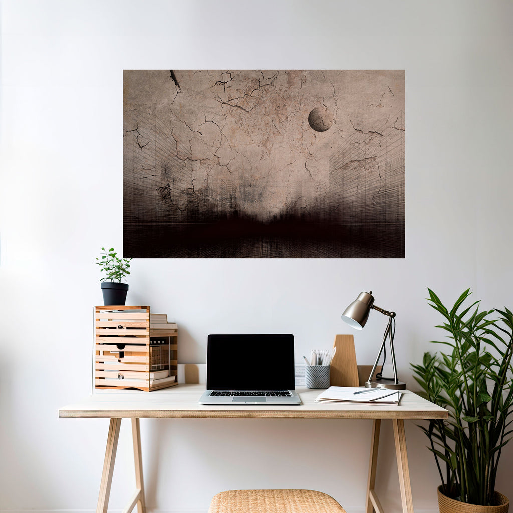 MOONBEAM THOUGHTS Poster Horizontal Autocolante