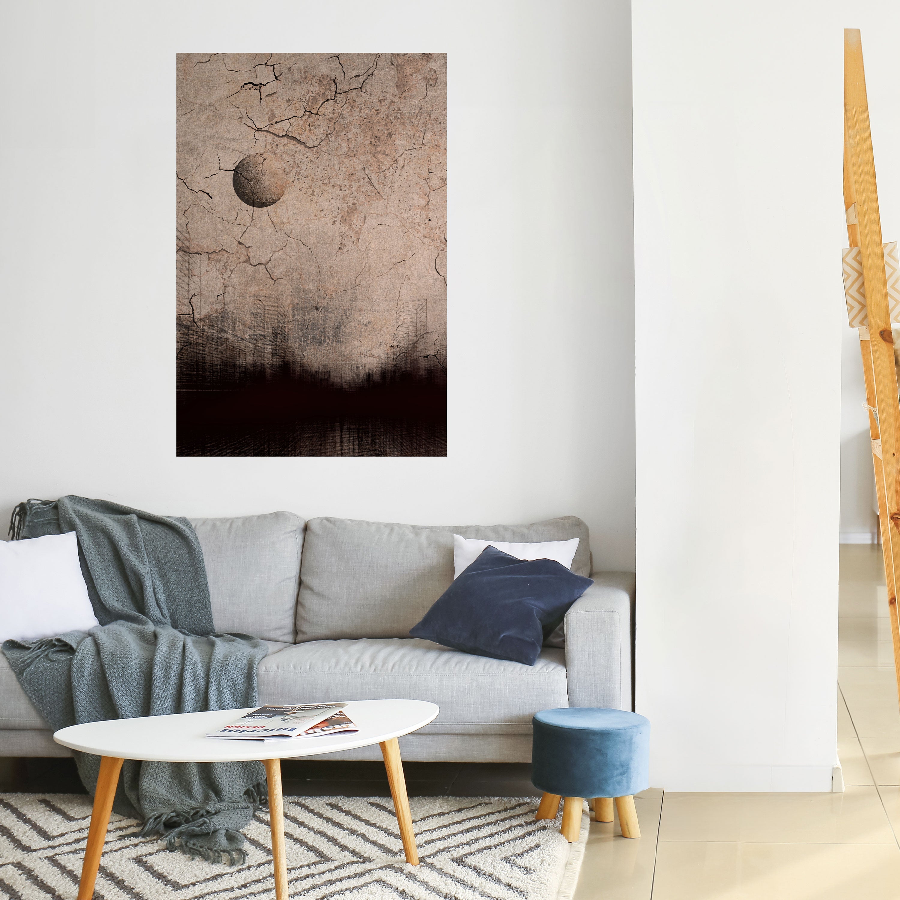 MOONBEAM THOUGHTS Peel and Stick Vertical Poster