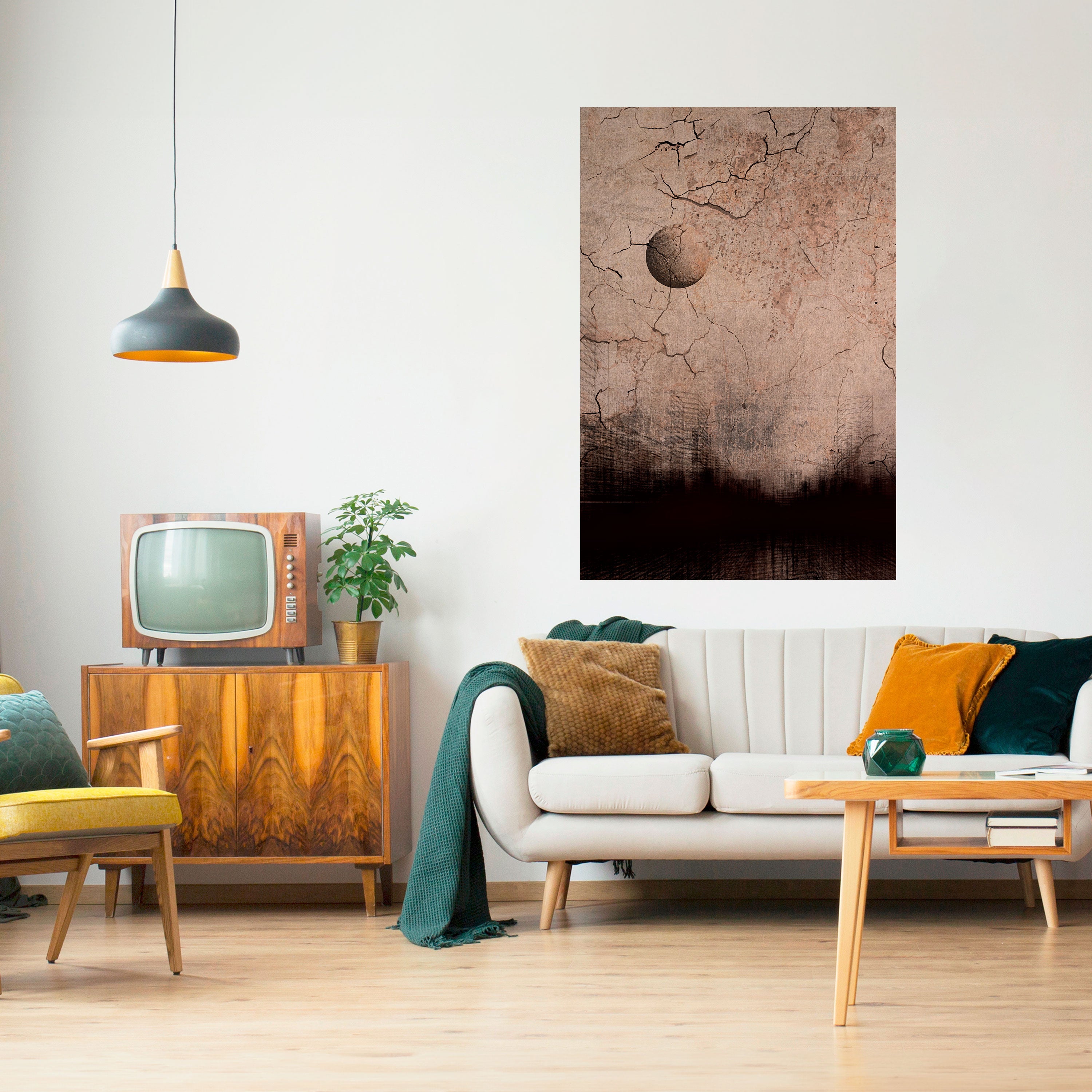 MOONBEAM THOUGHTS Peel and Stick Vertical Poster