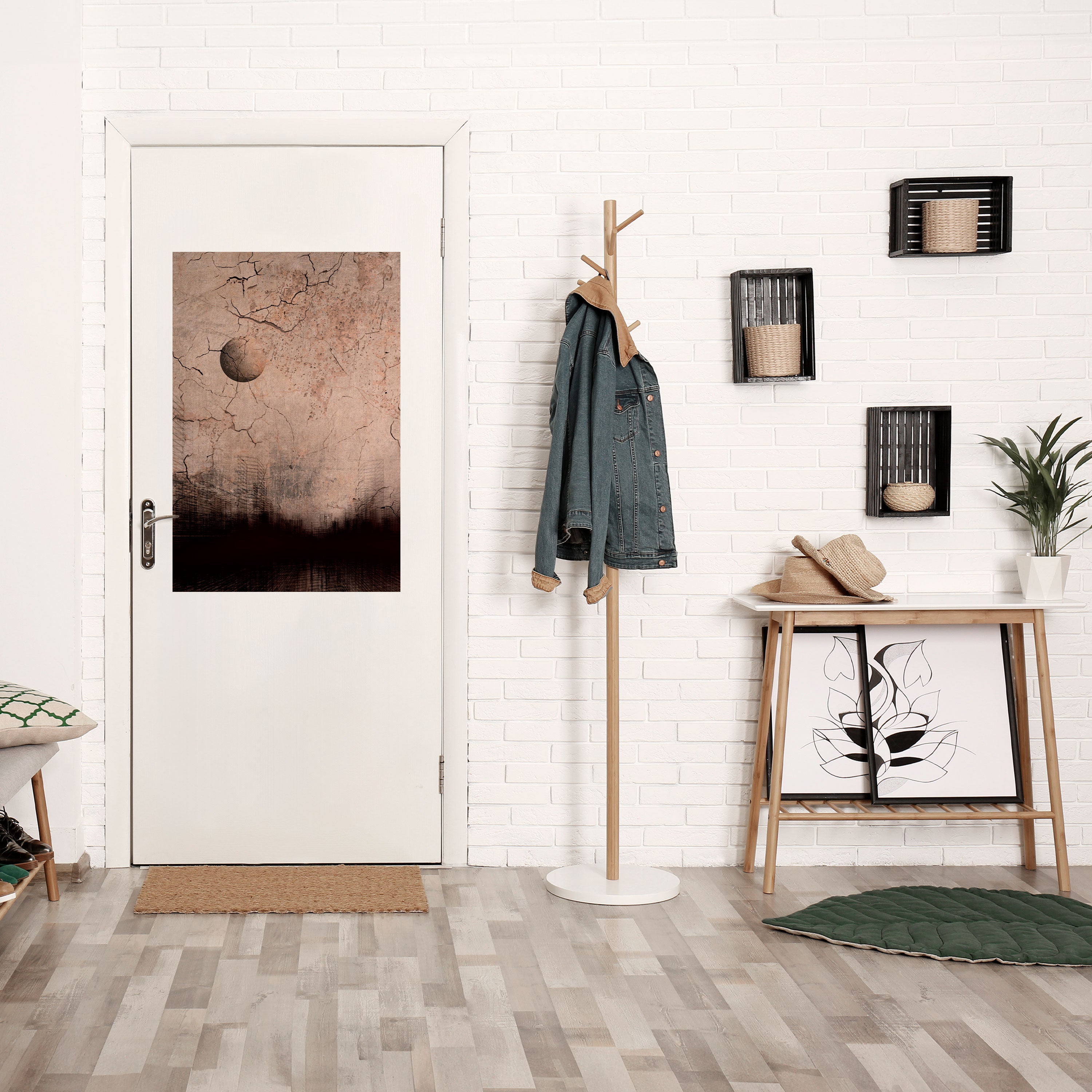 MOONBEAM THOUGHTS Peel and Stick Vertical Poster