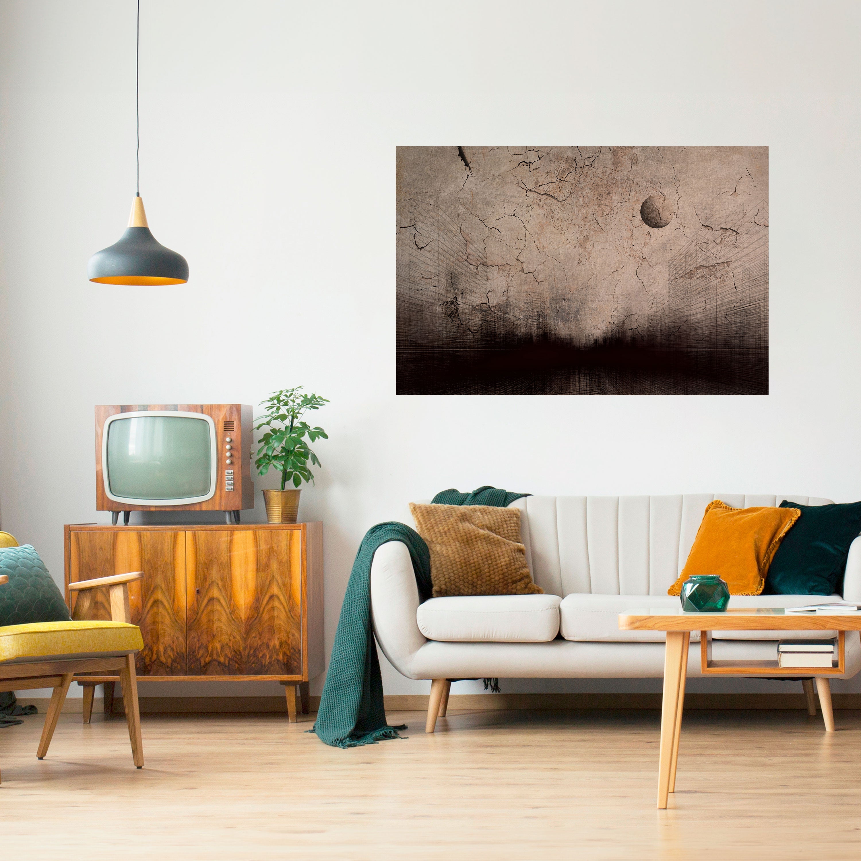 MOONBEAM THOUGHTS Poster Horizontal Autocolante