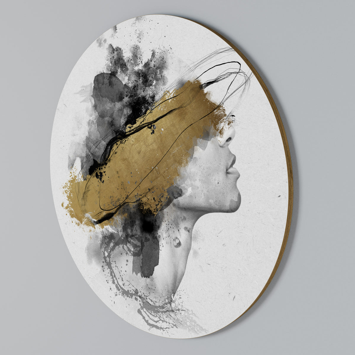 GILDED BLINDNESS Arte de Parede Redonda
