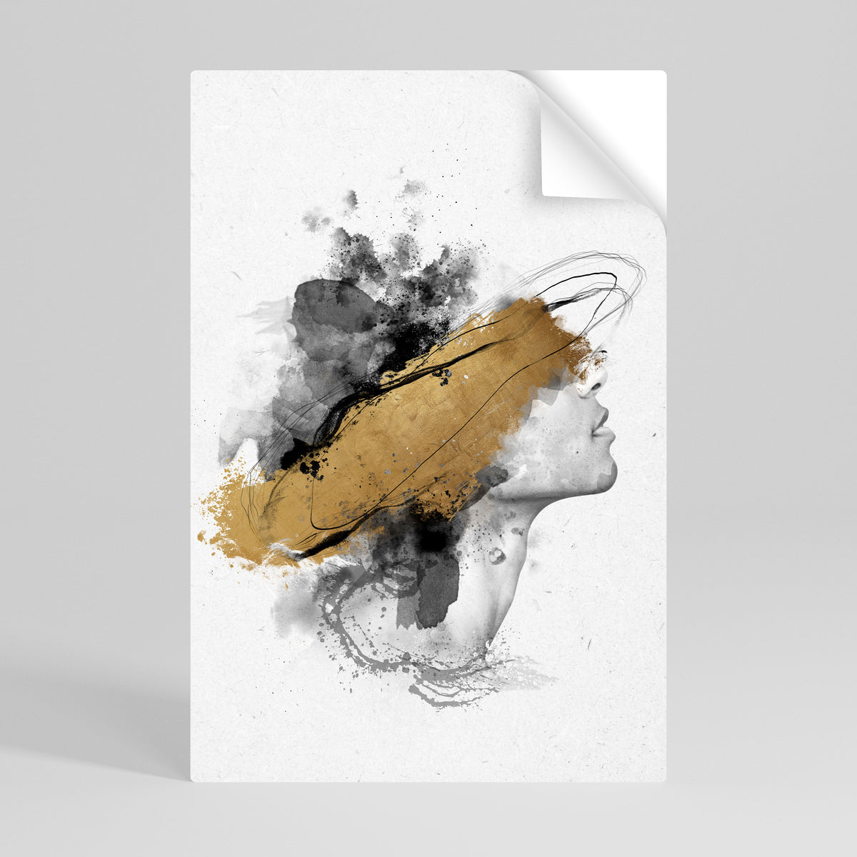 GILDED BLINDNESS Peel and Stick Vertical Poster