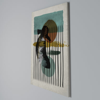 INKWELL TURQOISE Quadro em tela vertical