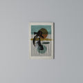 INKWELL TURQOISE Quadro em tela vertical