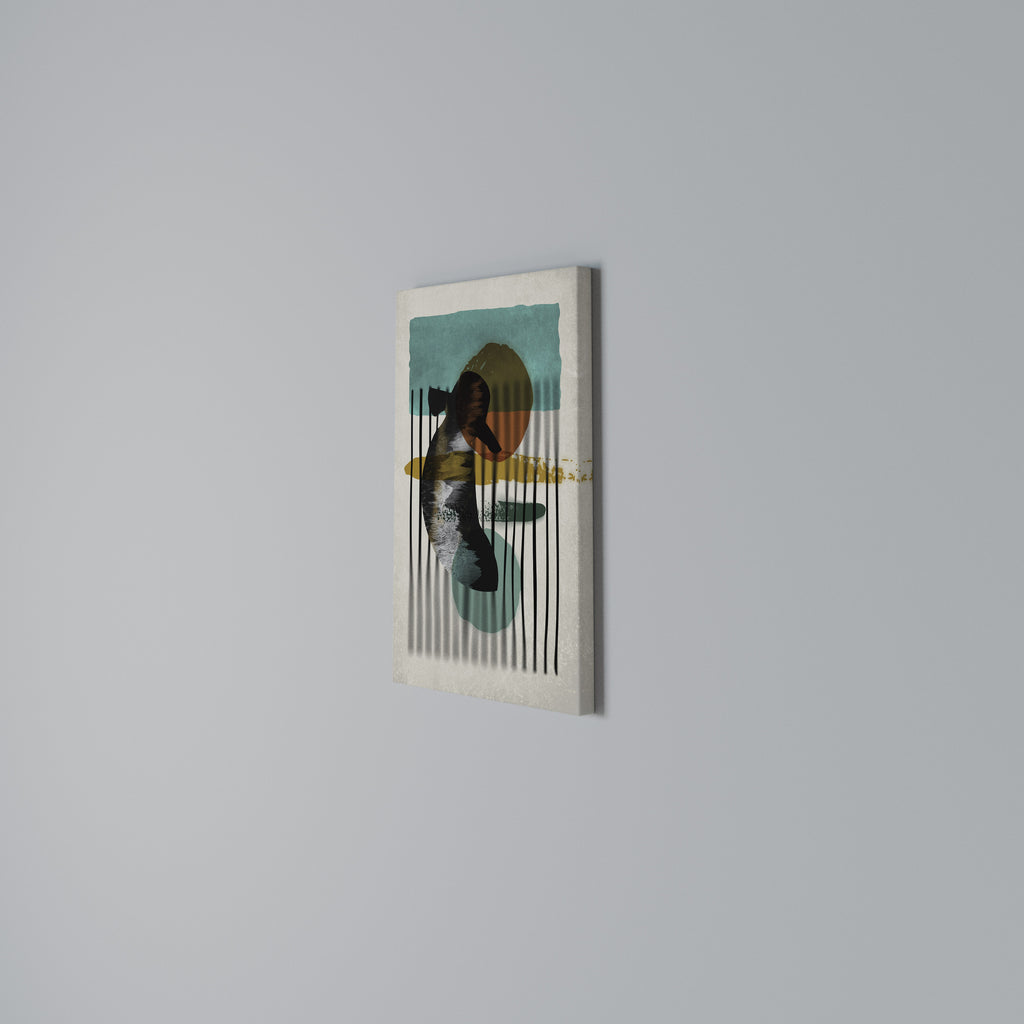 INKWELL TURQOISE Quadro em tela vertical