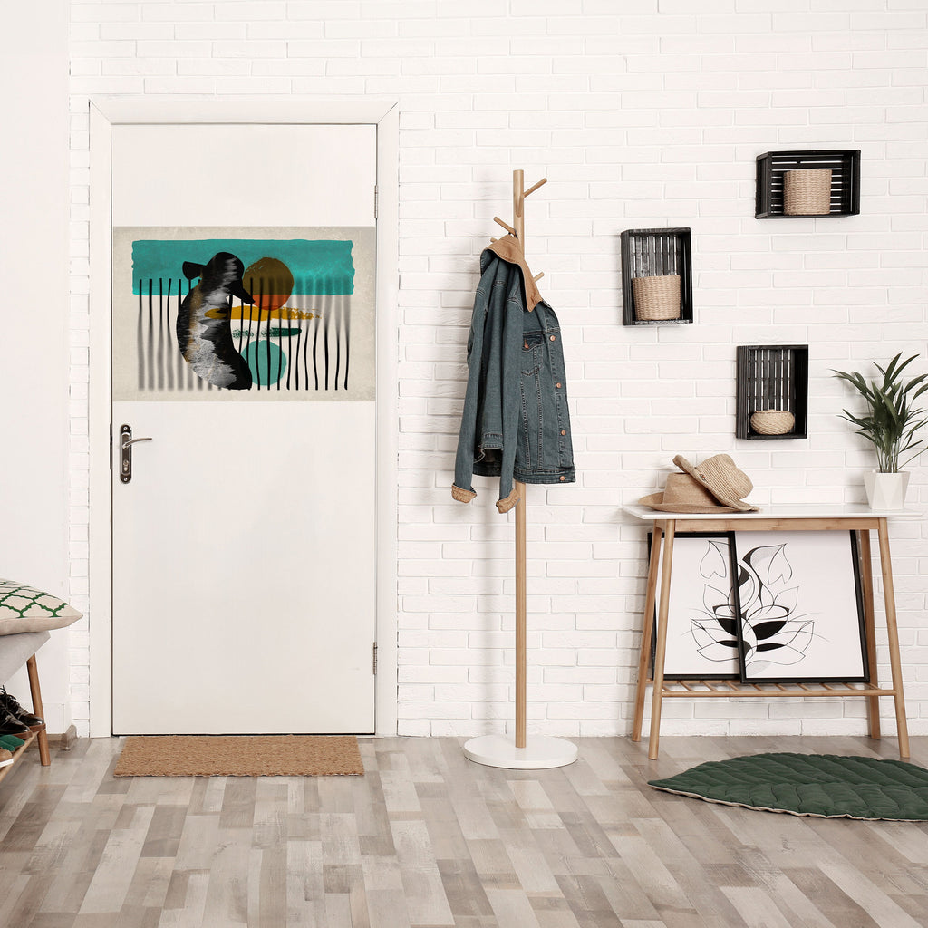 INKWELL TURQOISE Poster Horizontal Autocolante