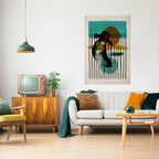 INKWELL TURQOISE Poster Vertical Autocolante