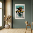 INKWELL TURQOISE Poster Vertical Autocolante